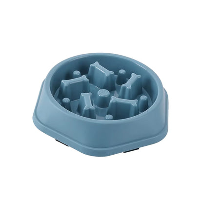 Pet Slow Food Bowl Cat/Dog Large Capacity Food Bowl to Relieve Anxiety, Anti-Choking, Non-Slip and Anti-Overturning Colored Bowl