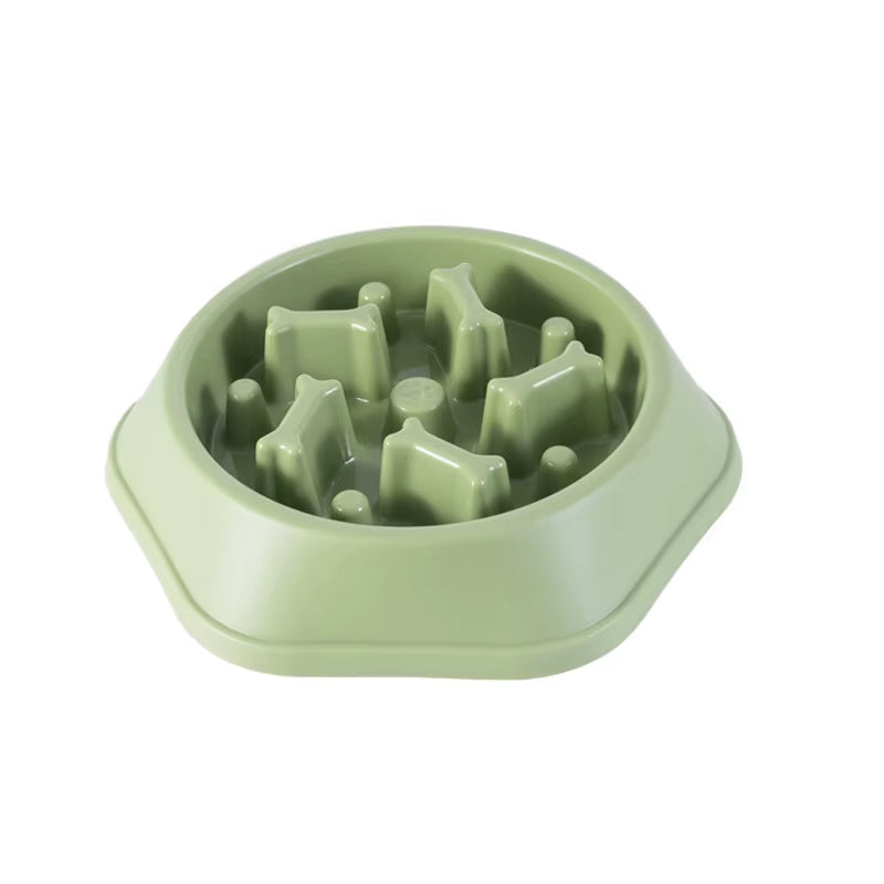 Pet Slow Food Bowl Cat/Dog Large Capacity Food Bowl to Relieve Anxiety, Anti-Choking, Non-Slip and Anti-Overturning Colored Bowl